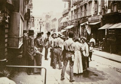 Pell Street in Chinatown, New York City, 1898 von Joseph Byron